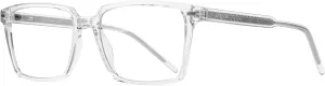 Men's Blue Light Blocking Glasses, Fake Square Computer Screen Eyeglasses Anti Eyestrain & UV Glare RF6201