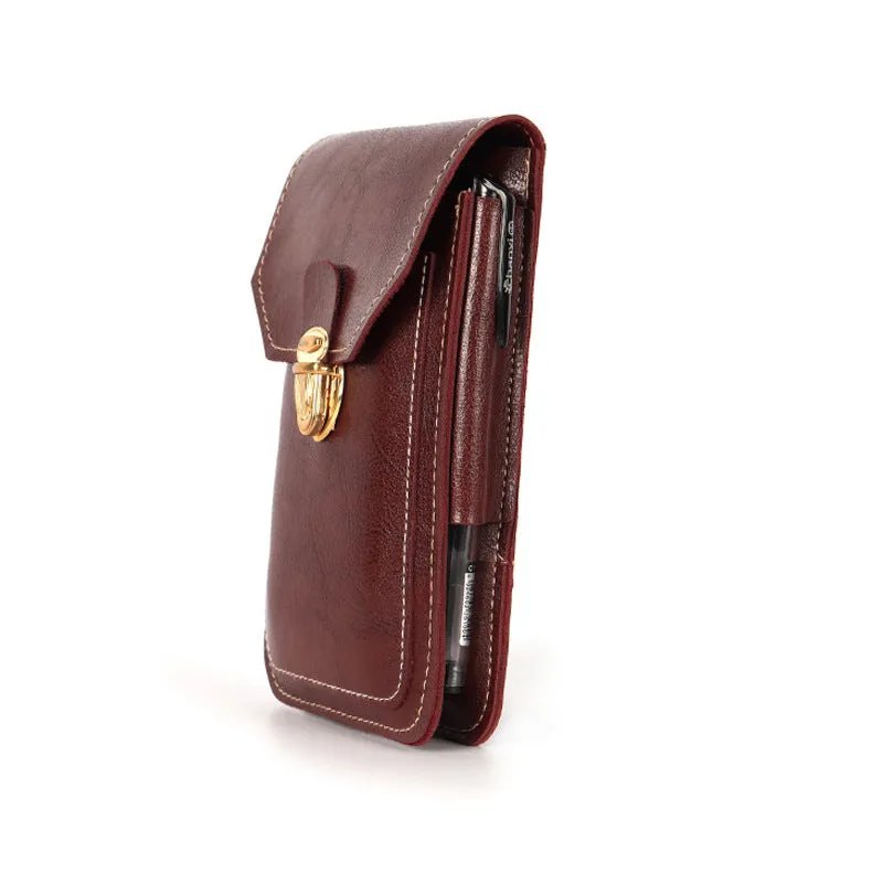 Men's Mobile Waterproof Multifunctional Waistband Pannier Trendy Phone Bags
