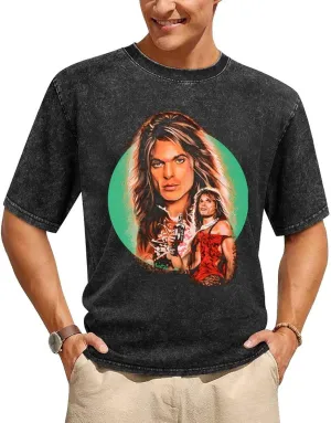 Men's Rock Legend Graphic Print Statement Pullover Vibrant Print Crew Neck for Fans