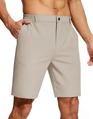 Mens Stretch Dress Shorts 9 Inch Lightweight Quick Dry Hiking Golf Shorts for Men Casual Outdoor Work 3 Pockets