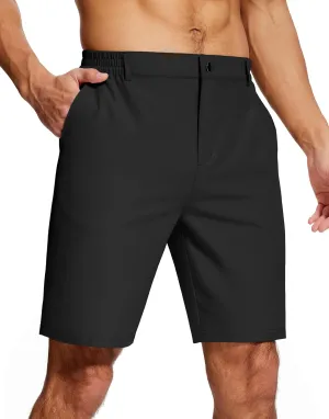 Mens Stretch Dress Shorts 9 Inch Lightweight Quick Dry Hiking Golf Shorts for Men Casual Outdoor Work 3 Pockets