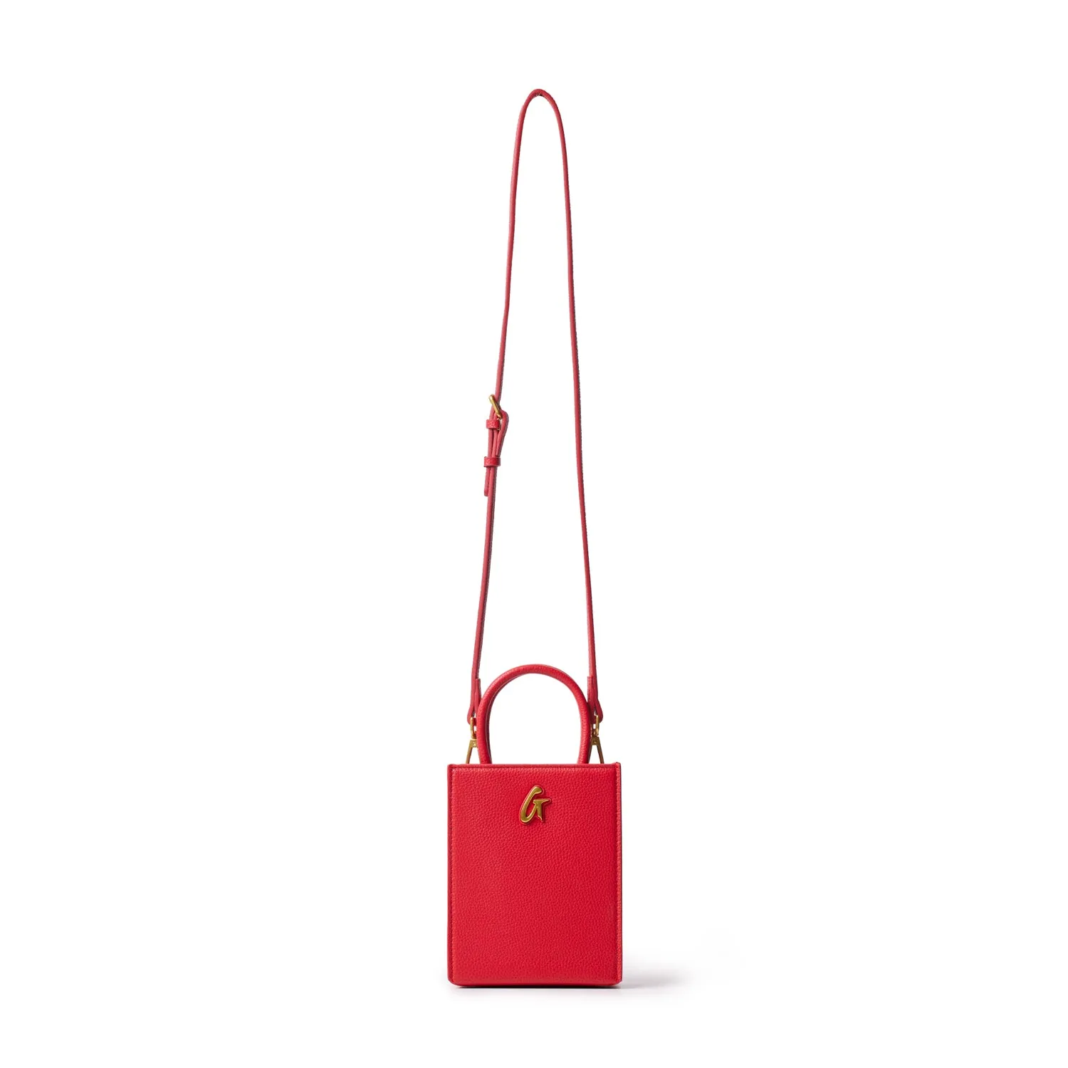 MINI PEBBLE TOTE - RED