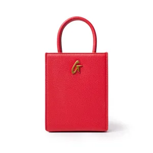 MINI PEBBLE TOTE - RED