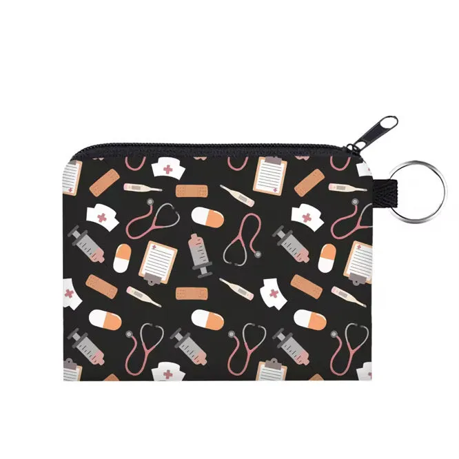 Mini Pouch - Nurse Doctor Things on Black