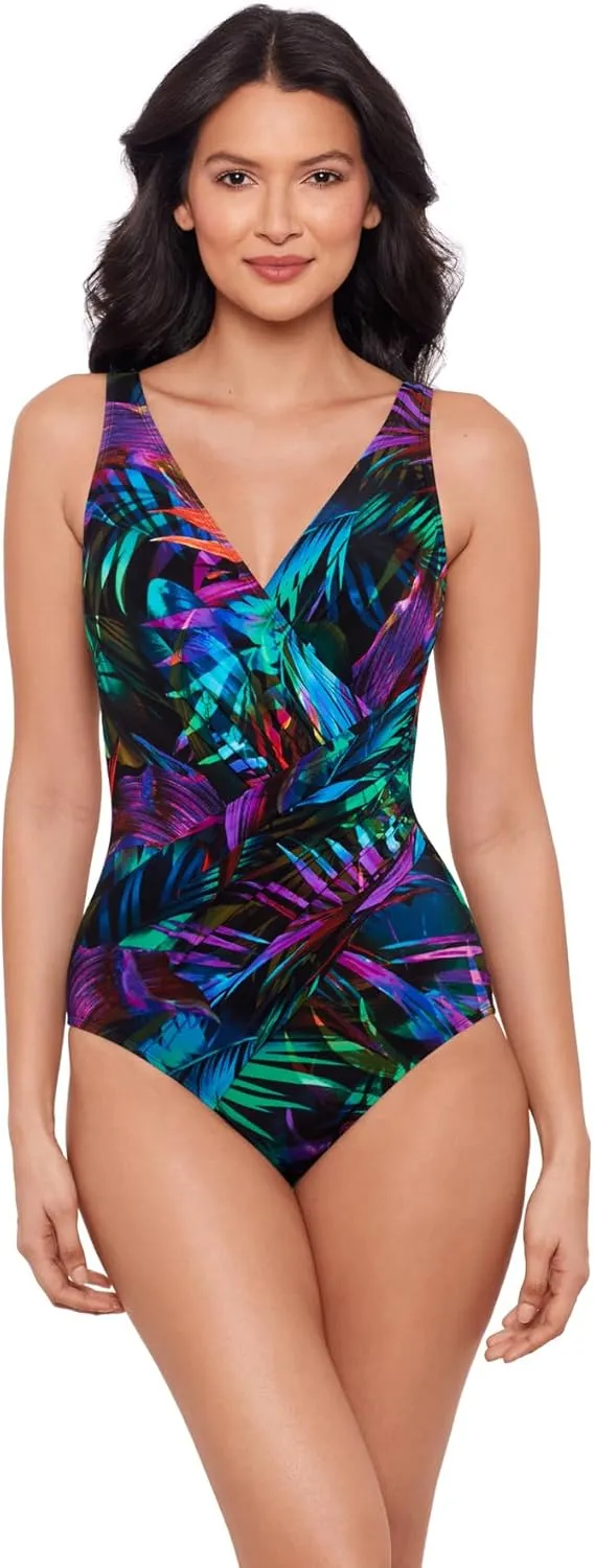 Miraclesuit Women's DDD-Cup Swimwear Oceanus Tummy Control One Piece Swimsuit
