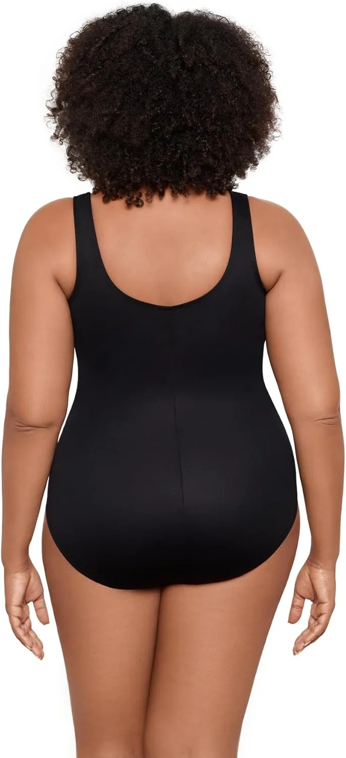 Miraclesuit Women's Plus Size Swimwear Must Haves Oceanus One Piece Swimsuit