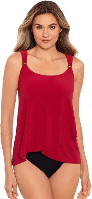 Miraclesuit Women's Swimwear DD-Cup Razzle Dazzle Dazzle Underwire Bra Tankini Top Separate
