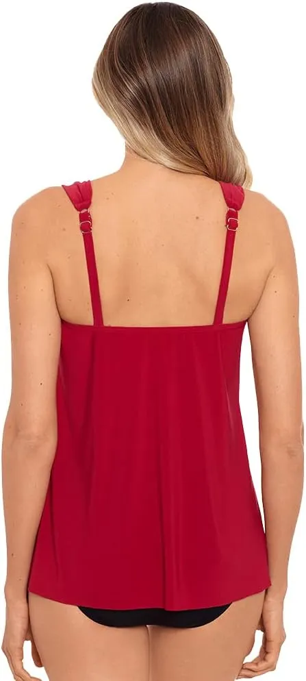 Miraclesuit Women's Swimwear DD-Cup Razzle Dazzle Dazzle Underwire Bra Tankini Top Separate
