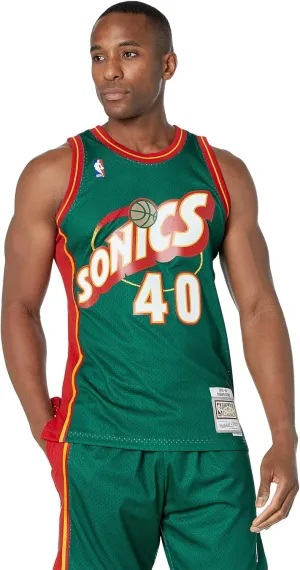Mitchell & Ness NBA Swingman Road Jersey Supersonics 95 Shawn Kemp Dark Green 2XL