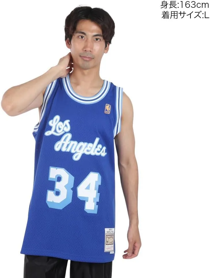 Mitchell and Ness O`Neal Royal #34 Lakers Swingman Jersey (18013-LALROY96SON)
