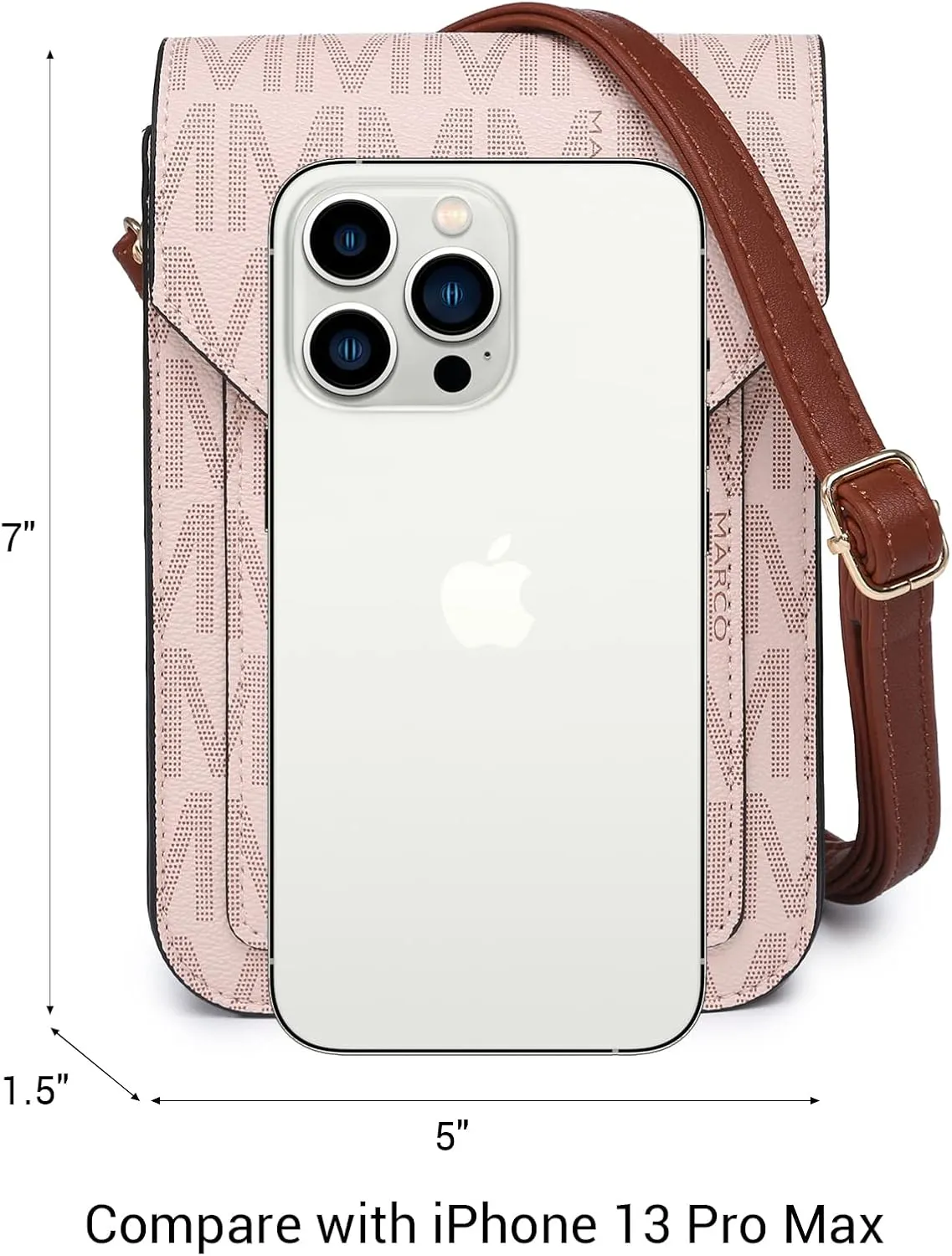 MKP Women Fashion Signature Lightweight Cute Small Crossbody Bags Cell Phone Purse Wallet Shoulder Bag With Snap Closure