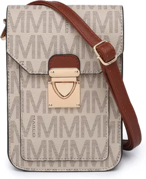 MKP Women Fashion Signature Lightweight Cute Small Crossbody Bags Cell Phone Purse Wallet Shoulder Bag With Snap Closure