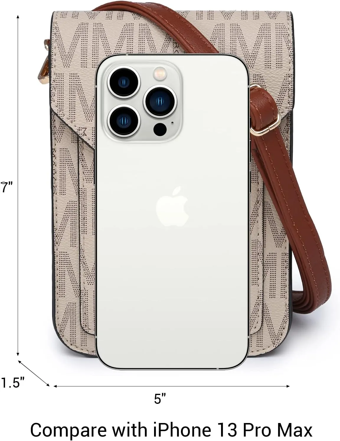 MKP Women Fashion Signature Lightweight Cute Small Crossbody Bags Cell Phone Purse Wallet Shoulder Bag With Snap Closure