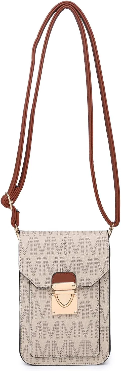 MKP Women Fashion Signature Lightweight Cute Small Crossbody Bags Cell Phone Purse Wallet Shoulder Bag With Snap Closure