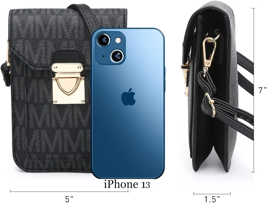 MKP Women Fashion Signature Lightweight Cute Small Crossbody Bags Cell Phone Purse Wallet Shoulder Bag With Snap Closure