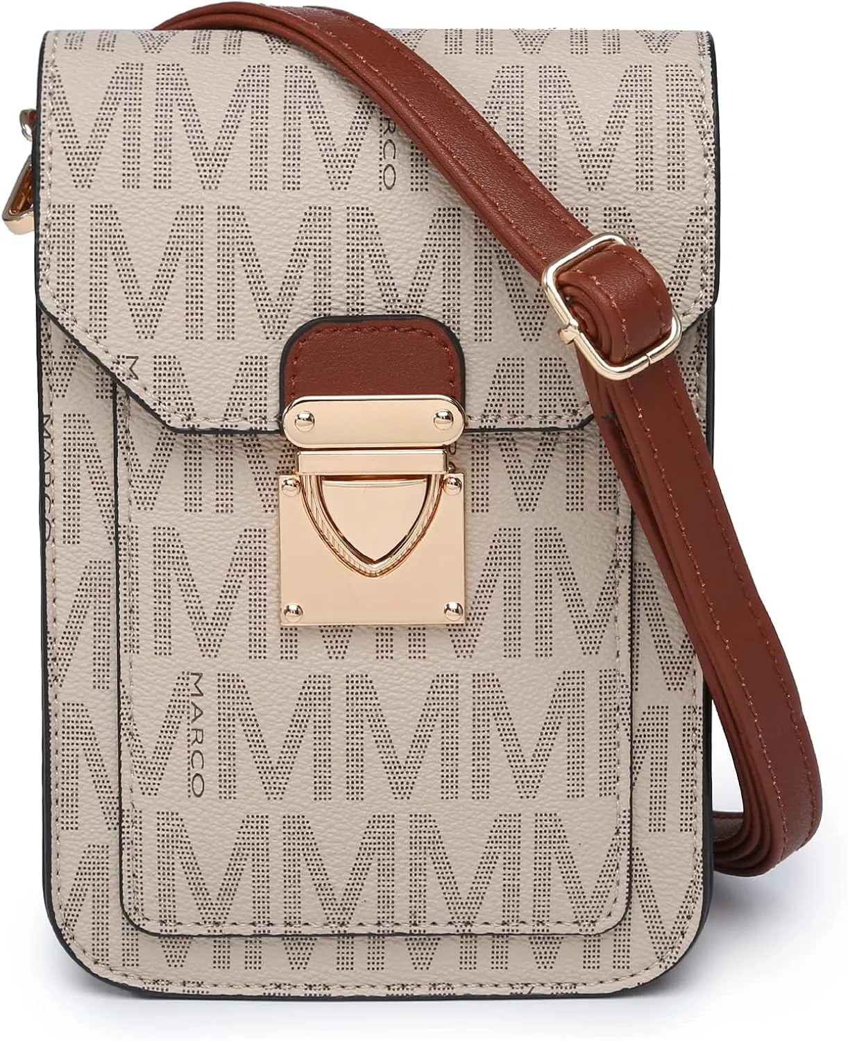 MKP Women Fashion Signature Lightweight Cute Small Crossbody Bags Cell Phone Purse Wallet Shoulder Bag With Snap Closure