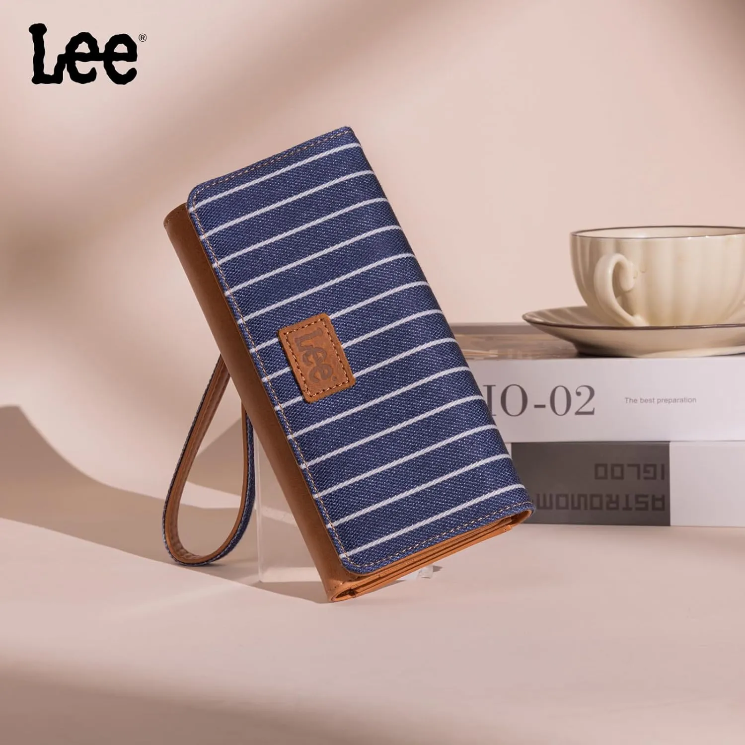 Montana West × Lee Trifold Womens Wallets RFID Blocking Long Wallet Card Holder Clutch Wristlet for Women