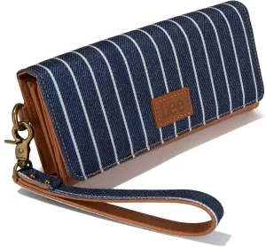Montana West × Lee Trifold Womens Wallets RFID Blocking Long Wallet Card Holder Clutch Wristlet for Women
