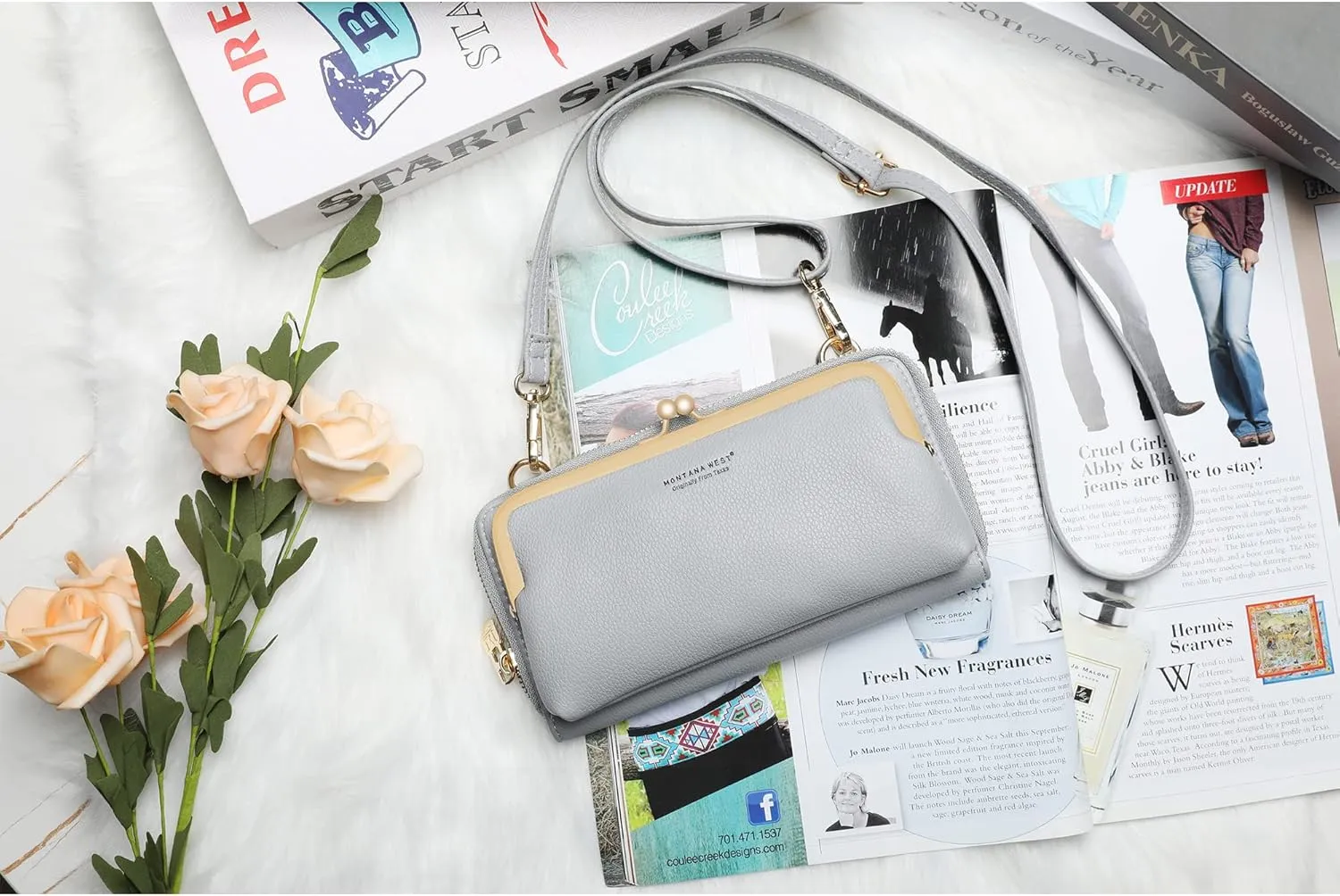 Montana West Small Crossbody Cell Phone Purse for Women RFID Blocking Cellphone Wallet