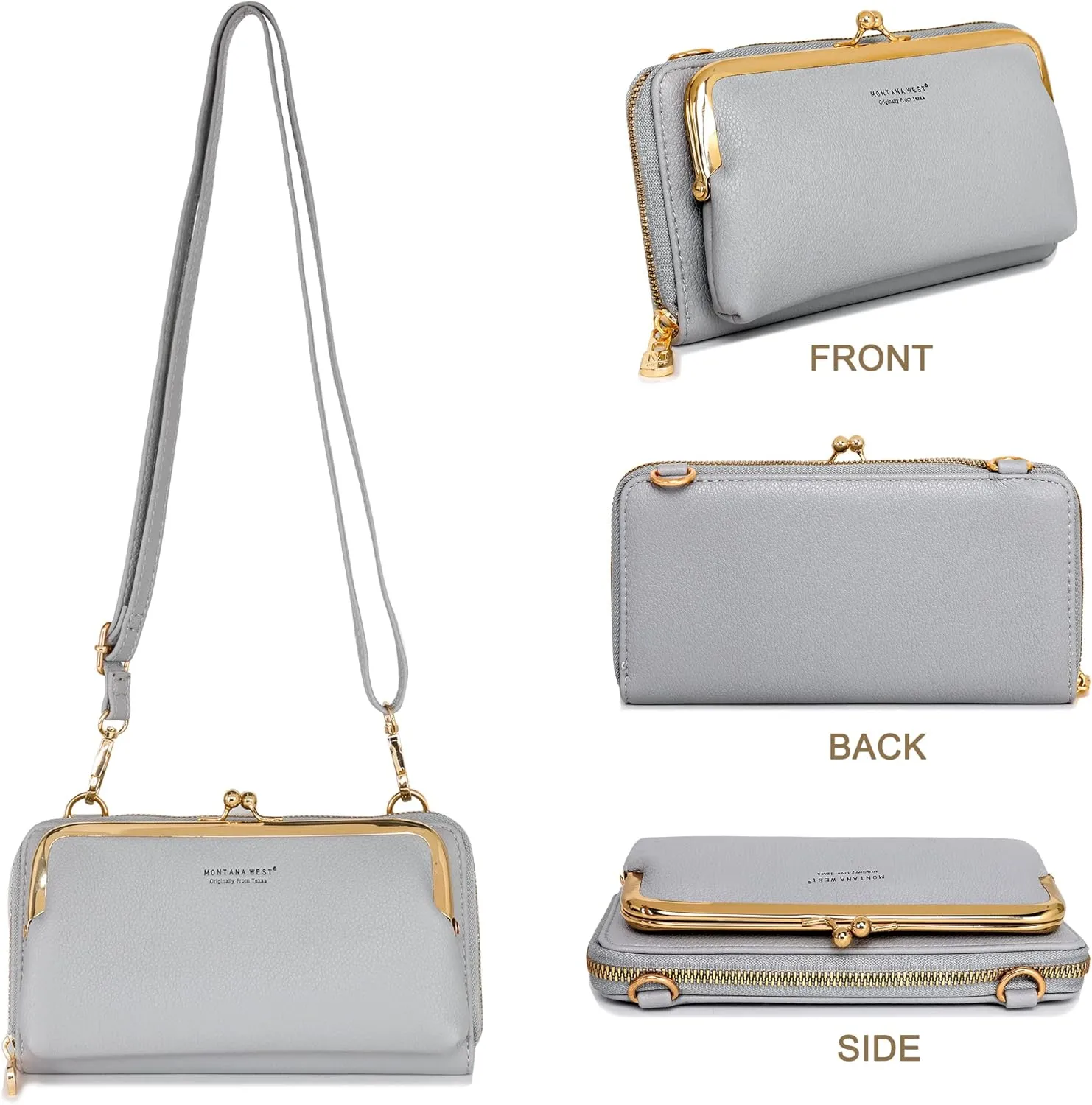 Montana West Small Crossbody Cell Phone Purse for Women RFID Blocking Cellphone Wallet