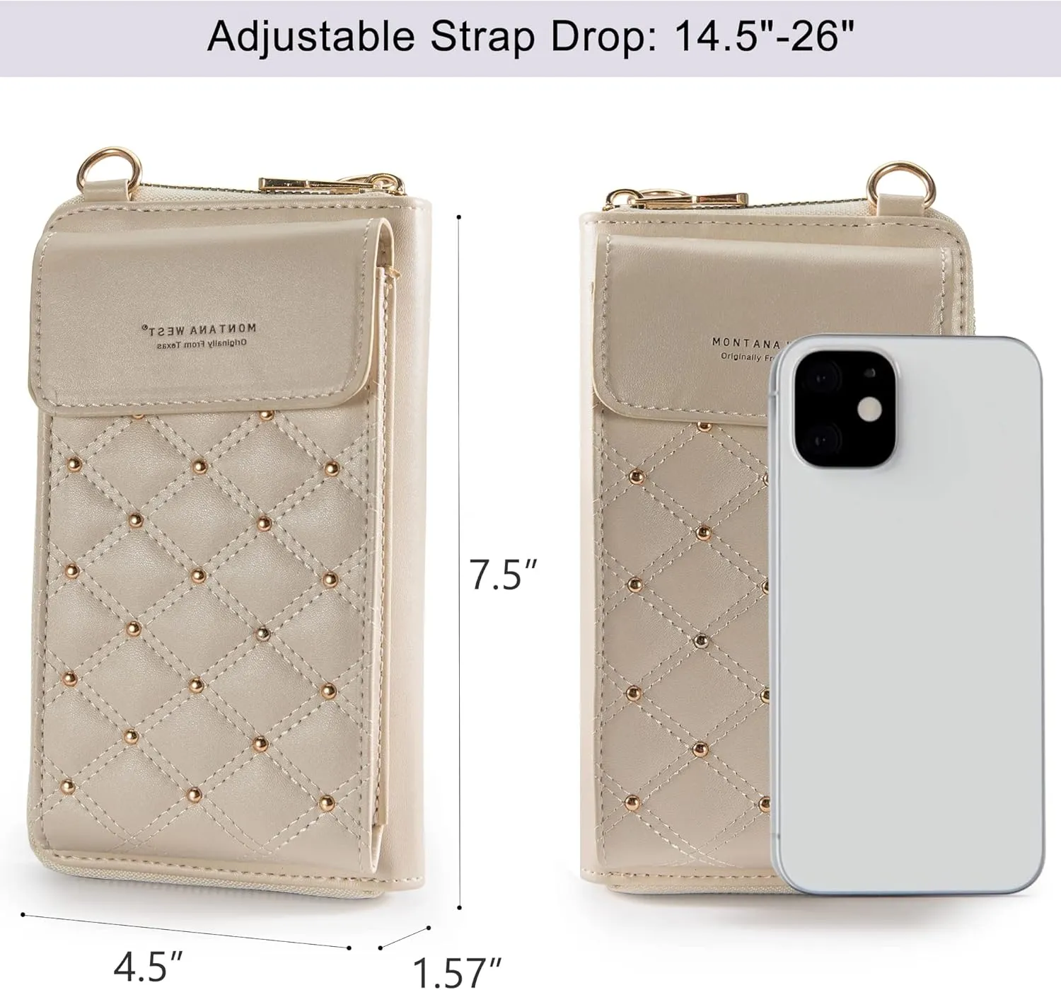 Montana West Small Crossbody Cell Phone Purse for Women RFID Blocking Cellphone Wallet