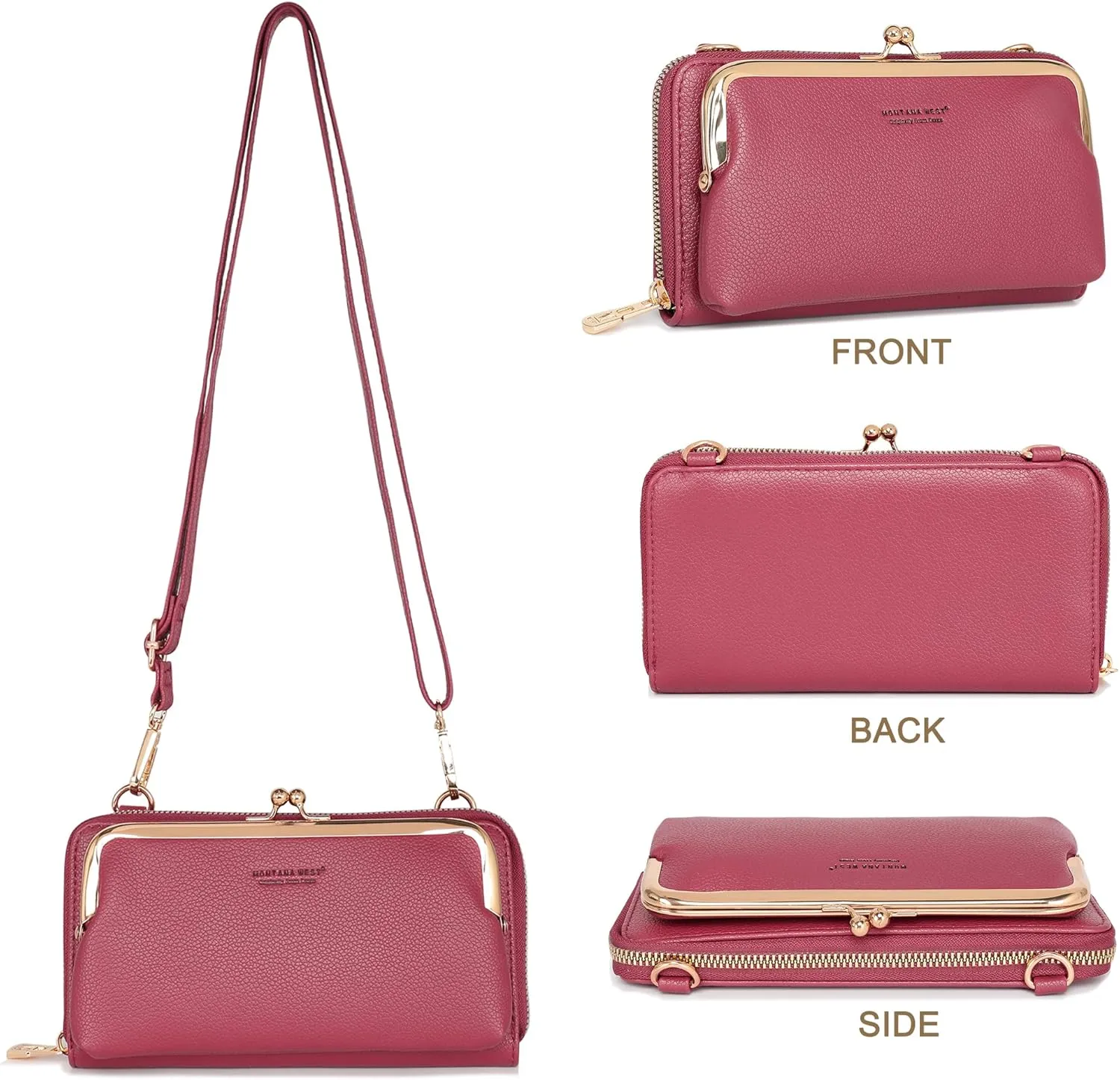 Montana West Small Crossbody Cell Phone Purse for Women RFID Blocking Cellphone Wallet