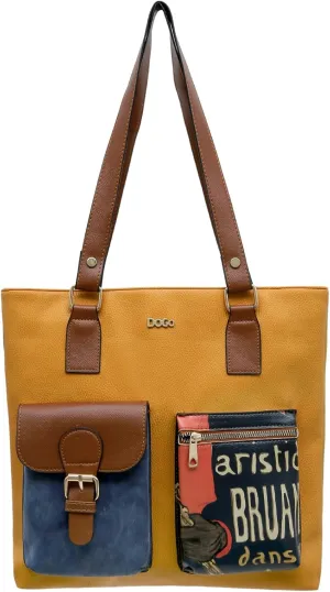 Multi Pocket Shoulder Bags for Women - Vegan Leather and Unique Design Handmade Womens Bags