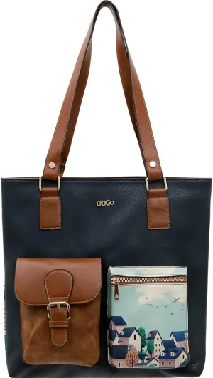 Multi Pocket Shoulder Bags for Women - Vegan Leather and Unique Design Handmade Womens Bags
