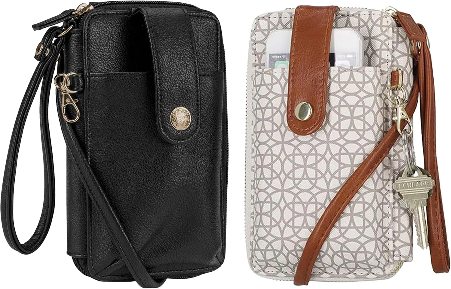 Mundi Jacqui Crossbody Women’s Wallet Small Cell Phone Bag Shoulder Strap Vegan Leather - Bundle