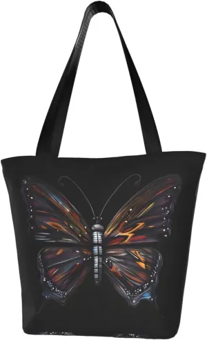 Mystery Butterfly Women's fashion shoulder bag, shopping handbag, suitable for weekend travel shopping shoulder bag messenger bag