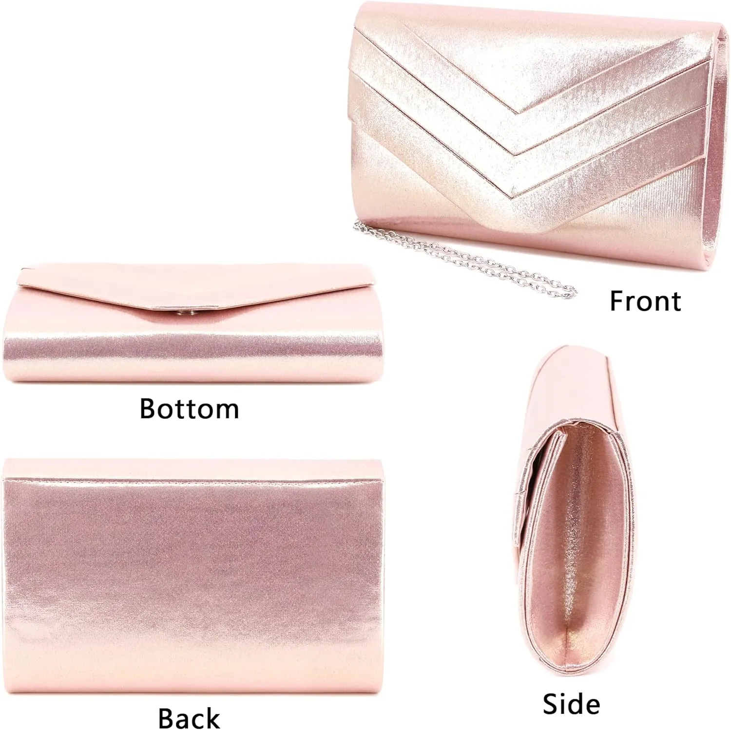 Naimo Women's Sequin Evening Purse Wedding Party Clutch Bag