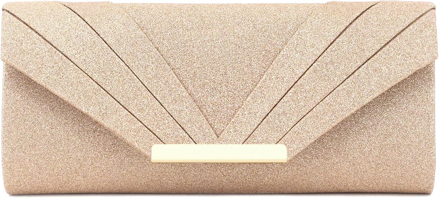 Naimo Womens Sparkle Paillette Clutch Bag Evening Bag Purse for Party Cocktail Wedding Elegance Envelope Purse Wallet Bag