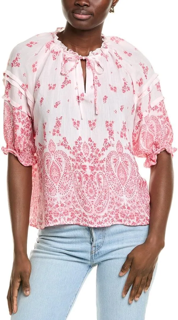 Nanette Nanette Lepore Womens Blouse, S, Red
