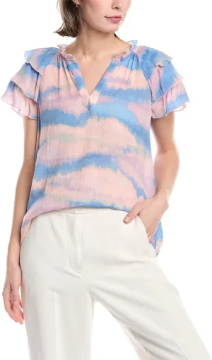 Nanette Nanette Lepore Womens Blouse, XL, Purple