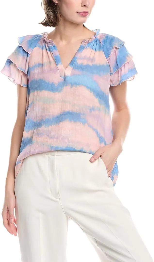 Nanette Nanette Lepore Womens Blouse, XL, Purple
