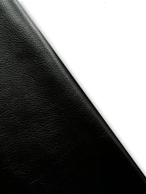 Natural Grain Cowhide Leather Skins (Black, 40 Sf (Whole Hide))