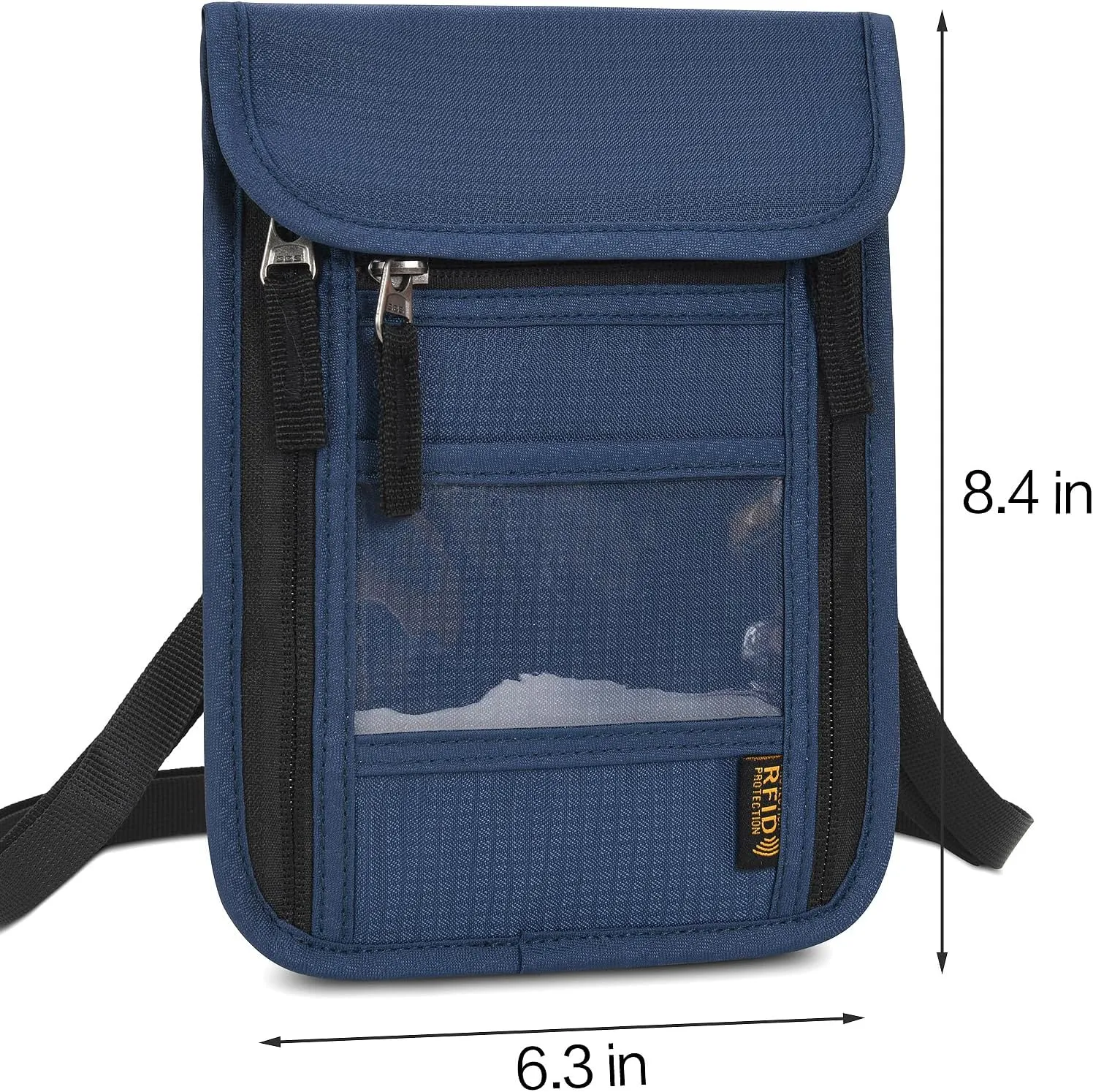 Neck Wallet Lightweight RFID Blocking Waterproof Travel Pouch for Women Men