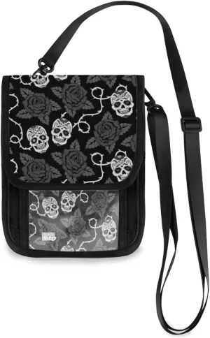 Neck Wallet with RFID Blocking, Crossbody Purse Phone Bag Pouch with Card Slots