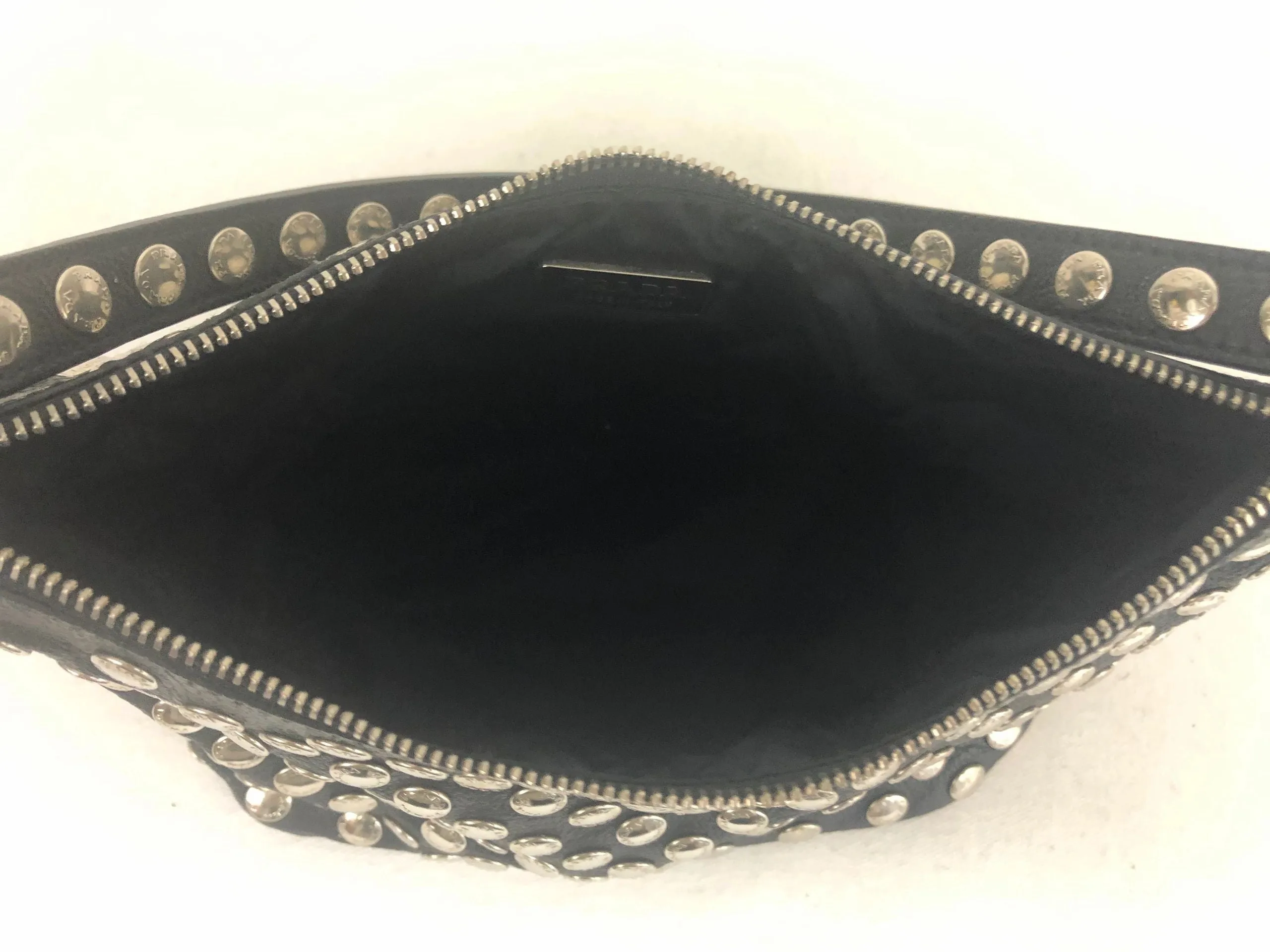 NEW Prada Leather Embellished Pochette