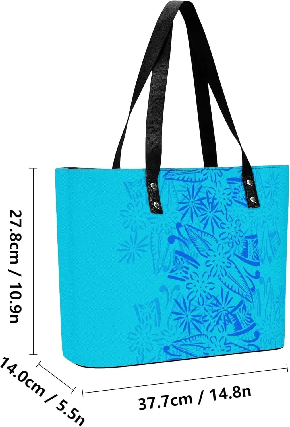 New Women'S Handbags And Purses Polynesian Custom Patterned Pu Shoulder Bag Durable Storage Bag