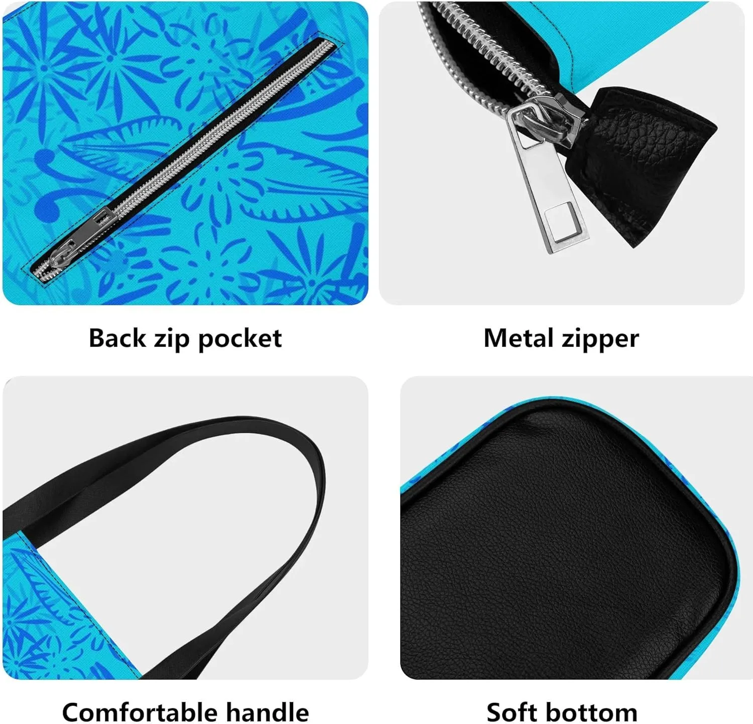 New Women'S Handbags And Purses Polynesian Custom Patterned Pu Shoulder Bag Durable Storage Bag