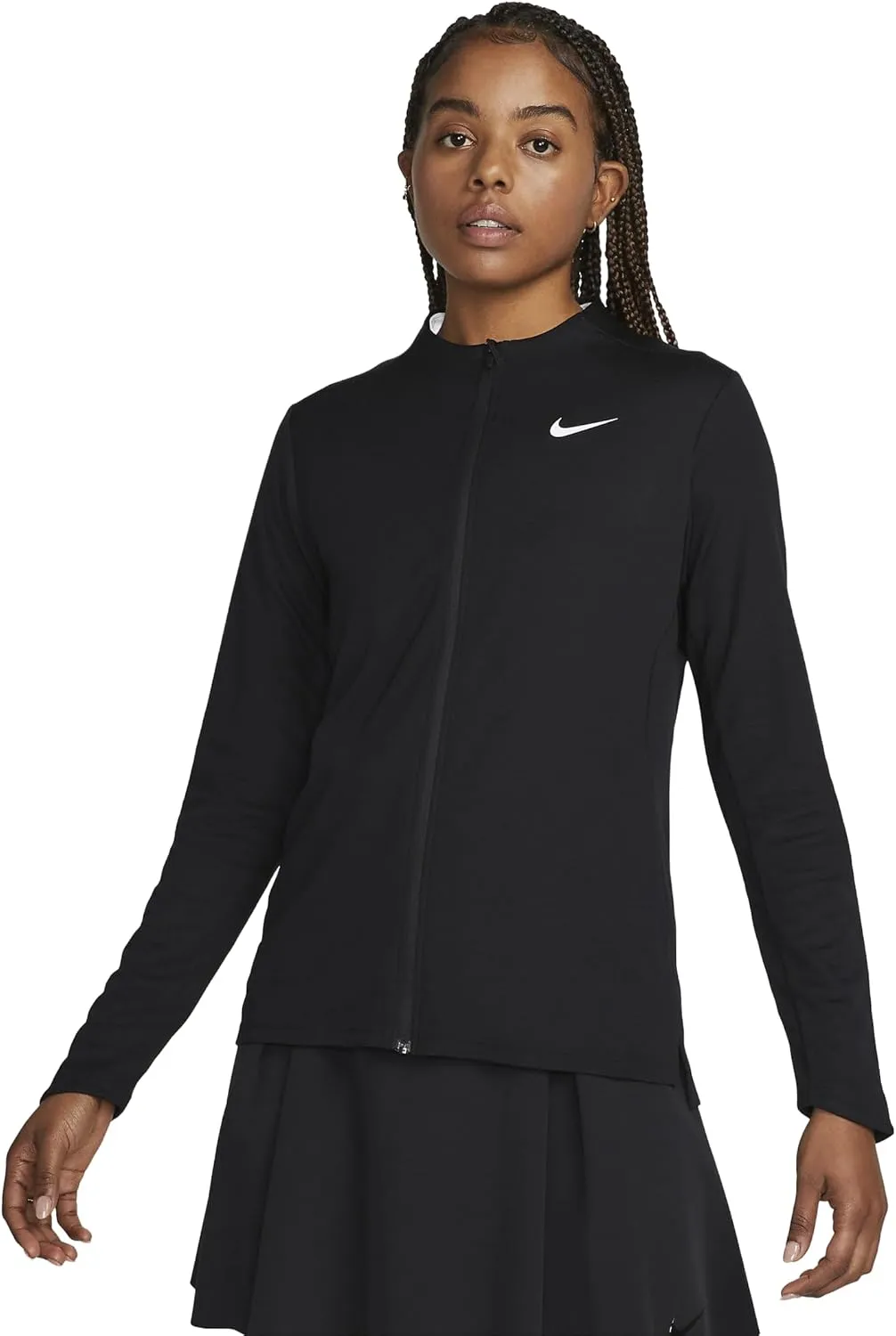 Nike Dri-FIT UV UPF 40  Advantage Women's Full-Zip Golf Jacket, BLACK, XL