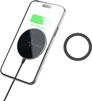 Nillkin Magnetic Wireless Charger, iPhone Samsung Wireless Charging Station with Magnetic Wireless Charging Ring for MagSafe Charger Stand, for Samsung Z Fold 5, iPhone 15/14/13/12/11 Series