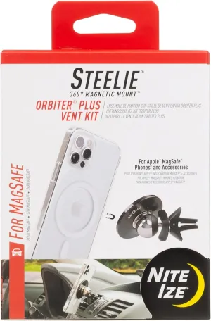 Nite Ize Steelie Vent Kit - Magnetic Cell Phone Holder for Car Vents - Phone Mount - Orbiter Plus