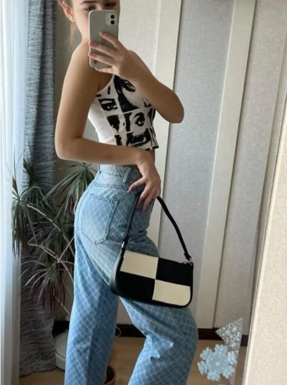 NIUEIMEE ZHOU Shoulder Bag for Women Retro Vegan Leather Classic Clutch Tote HandBags Purses with Zipper Closure
