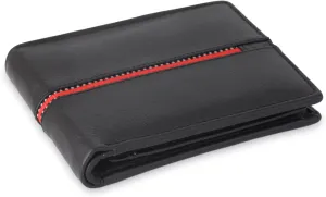 NOVICA Artisan Handmade Men's Leather Wallet Black for with Multiple Pockets Handbags Wallets India ' Suave in Red'