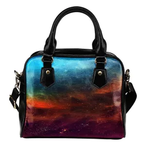 NP Universe Leather Shoulder Handbag