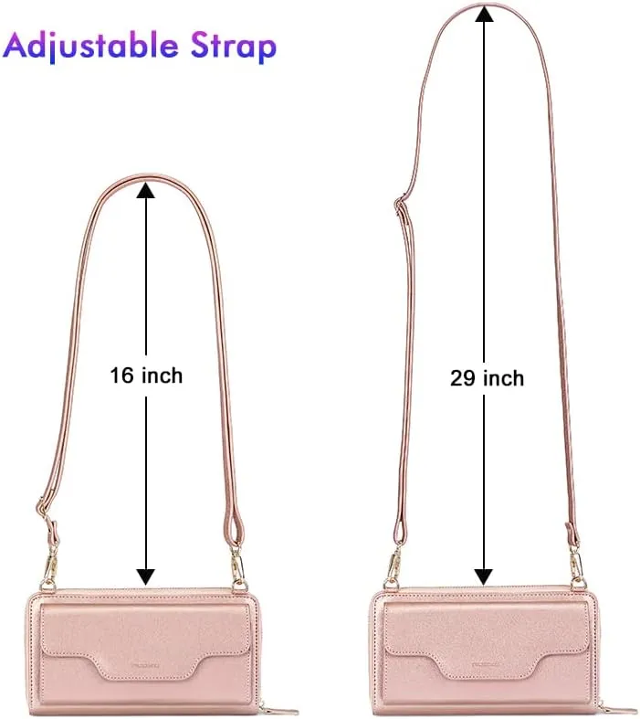 nuoku Crossbody Bags, Wristlet Wallets, Small Clutch Purses - Cell Phone & RFID Wallet for Women