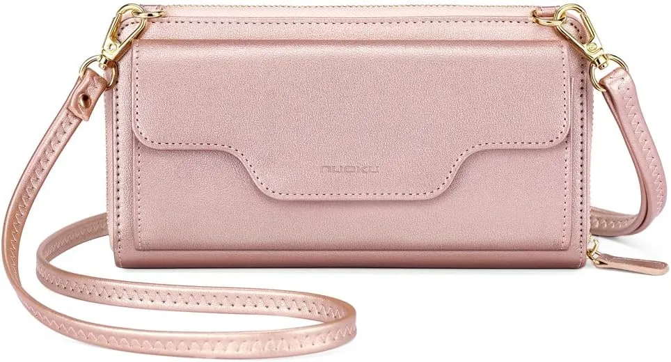 nuoku Crossbody Bags, Wristlet Wallets, Small Clutch Purses - Cell Phone & RFID Wallet for Women
