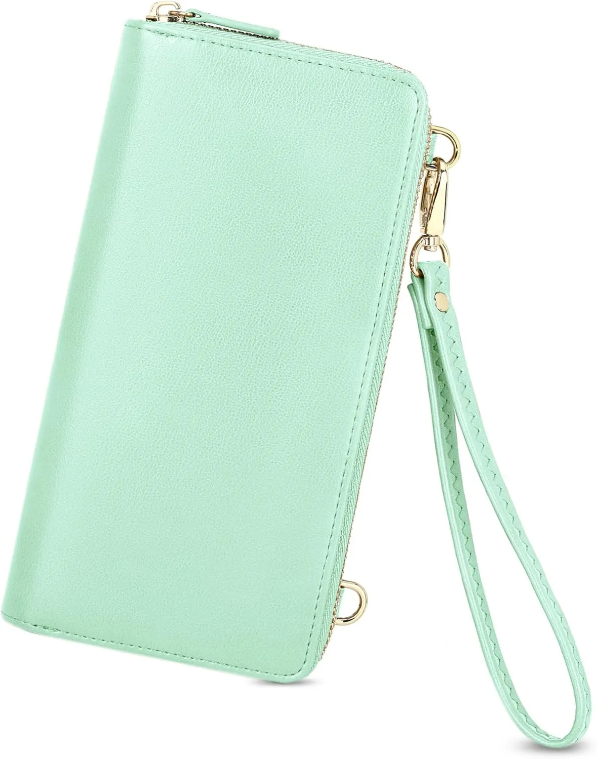 nuoku Wallet for Women Credit Card Holder Cell Phone Purse Sofa PU Leather Wallet with RFID Blocking Clutch Wristlet
